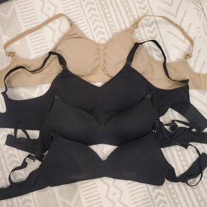 💥3 Black Nursing Bras. 💥FREE Beige Bra